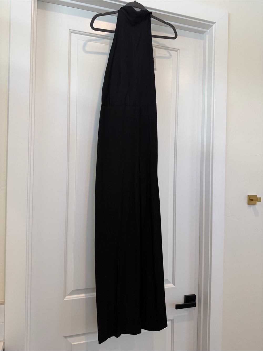Theory Black Halter Maxi Dress